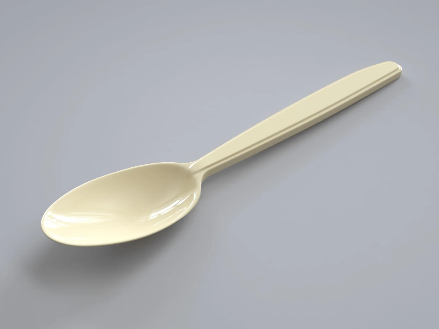 Dinner spoon 3D Model .c4d .max .obj .3ds .fbx .stl .blend 