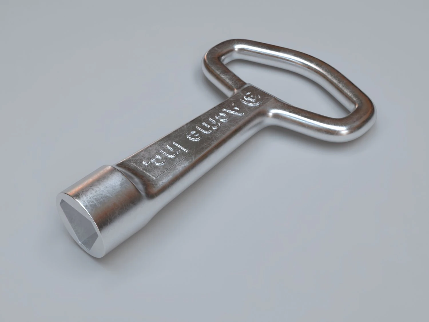 Chiave a bussola triangolare Modello 3D .c4d .max .obj .3ds .fbx .stl .blend 