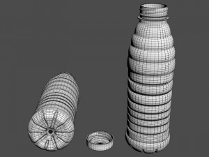 Soft drink bottle 3D Model