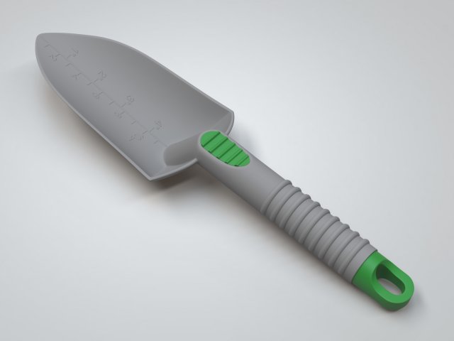 Planting spade 3D Модель .c4d .max .obj .3ds .fbx .stl .blend 