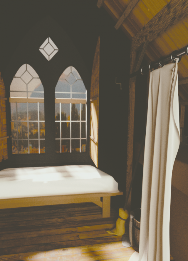 cinderellas bedroom 3D Model .c4d .max .obj .3ds .fbx .stl .blend 