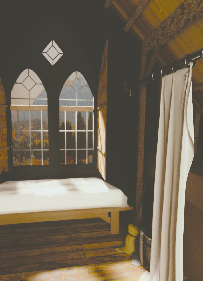 cinderellas bedroom 3D Model .c4d .max .obj .3ds .fbx .stl .blend 