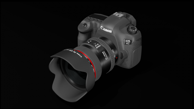 canon 6d camera 3D Model .c4d .max .obj .3ds .fbx .stl .blend 
