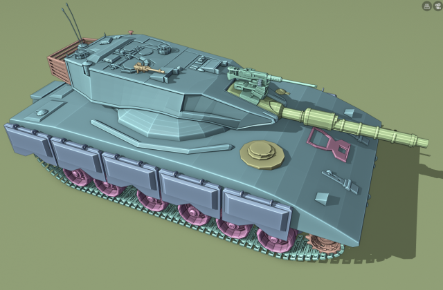 merkava tank 3D Model .c4d .max .obj .3ds .fbx .stl .blend 