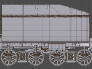 coal wagon Model 3D