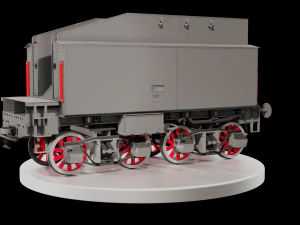 石炭ワゴン 3Dモデル