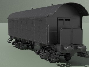 passenger wagon Modèle 3D