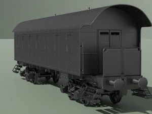 passenger wagon 3D Model