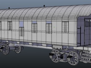 passenger wagon Modèle 3D
