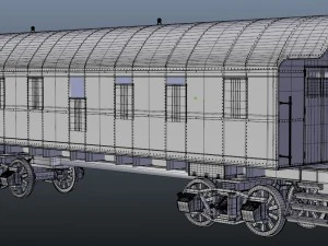 passenger wagon 3D Model