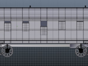 passenger wagon Modèle 3D