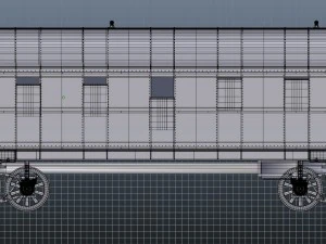 passenger wagon 3D Model