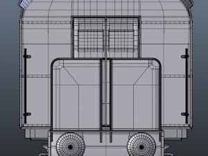 passenger wagon Modèle 3D