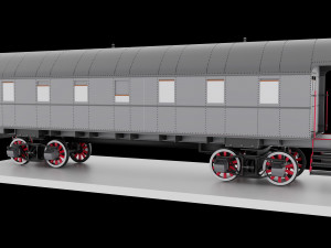 passenger wagon 3D-Modell