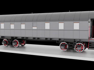 여객 왜건 3D 모델