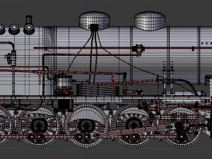 steam locomotive 3D Model