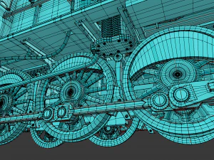 steam locomotive 3D Model