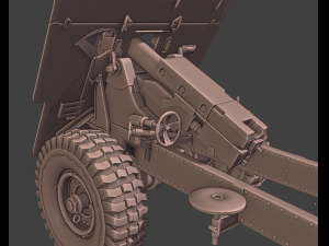 artillery Modello 3D