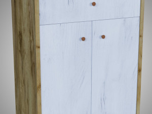 wooden furniture set 3D Model
