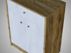 wooden furniture set 3D Model