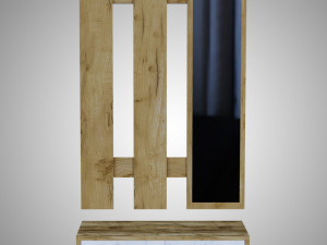 wooden furniture set 3D Model