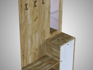 wooden furniture set 3D Model