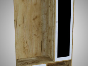wooden furniture set 3D Model