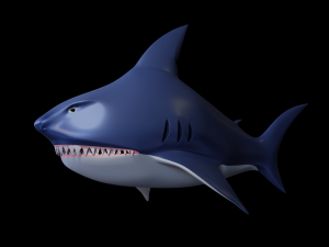 stylized shark 3D 모델