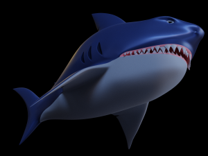 stylized shark 3D 모델