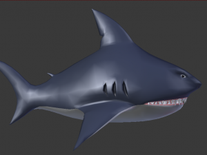 stylized shark 3D 모델
