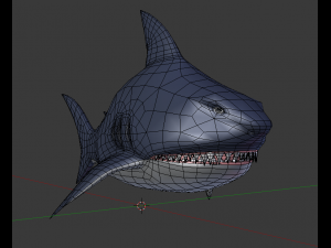 stylized shark 3D 모델