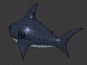 stylized shark 3D 모델