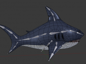 stylized shark 3D 모델