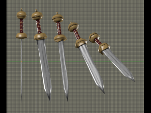 gladius sword 3D 모델