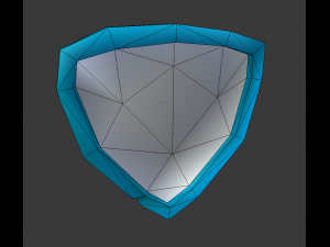 stylized low poly sword and shield 3D 模型