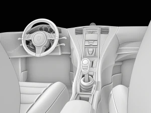 Autoinnenraum 3D Modell