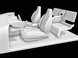 Car interior 3D Model