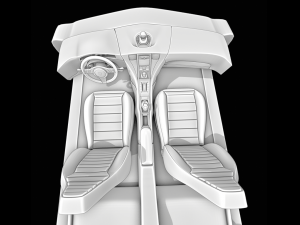 Car interior 3D Model