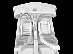 Car interior 3D Model