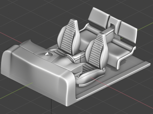 Car interior 3D Model