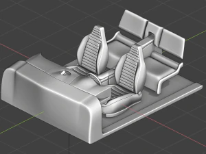 Car interior 3D Model