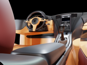 Car interior 3D Model