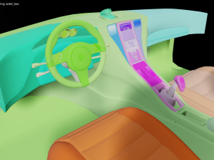 Car interior 3D Model