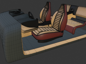 Car interior 3D Model