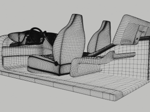 Car interior 3D Model