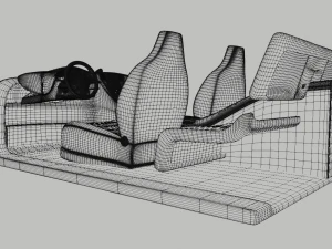 Car interior 3D Model
