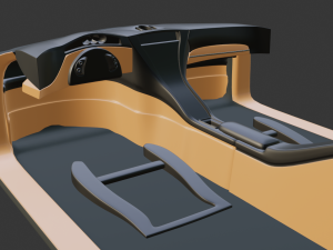 Car interior 3D Model