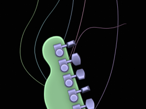 fender guitar 3D Модель