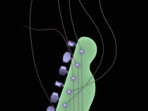 fender guitar 3D Модель