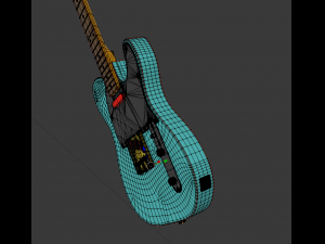 fender guitar 3D Модель